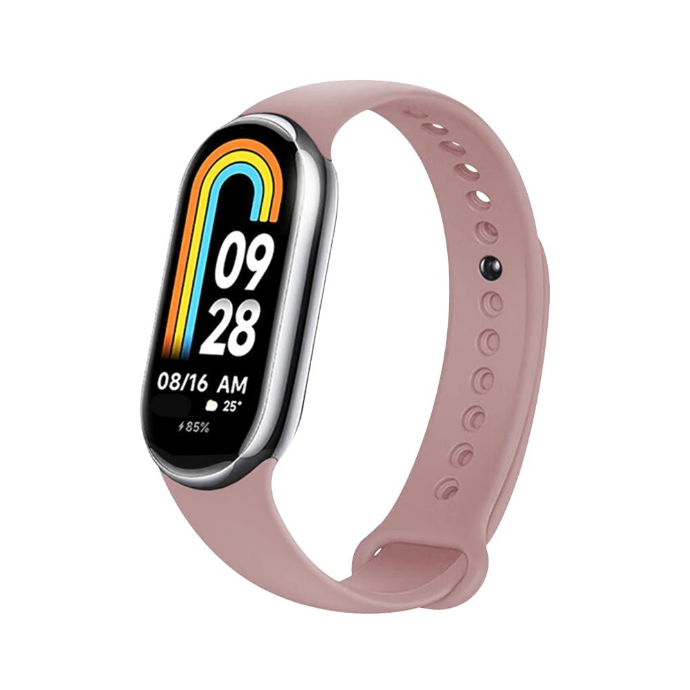 Bracelet en silicone Fixed pour Xiaomi Smart Band 9 / 8, Rose
