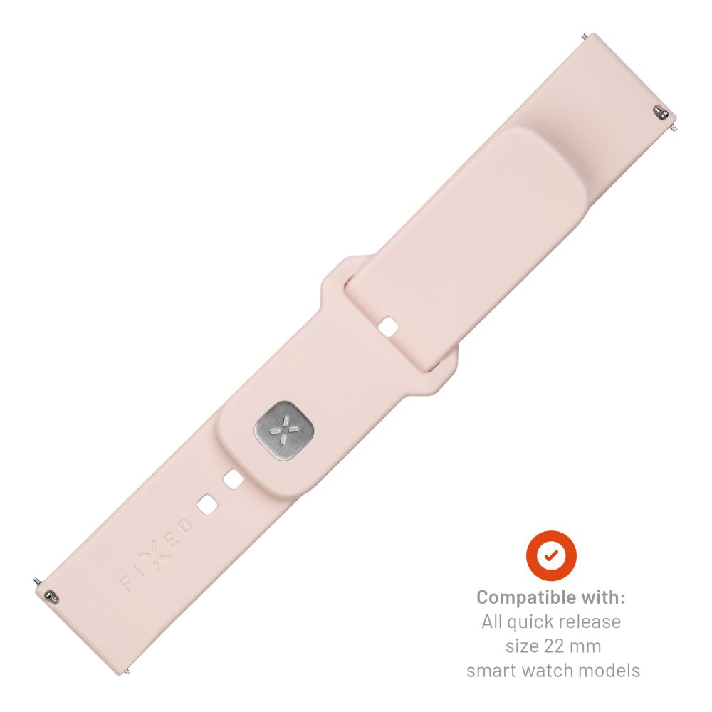 Bracelet Fixed Silicone Sporty pour Huawei Watch / Xiaomi Watch Series, 22mm, Rose
