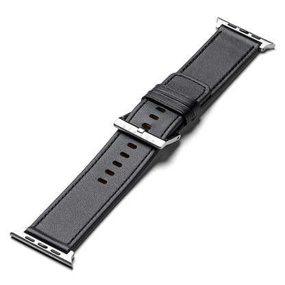 Bracelet Ringke Leather One pour Apple Watch 49mm / 46mm / 45mm / 44mm / 42mm Series, Noir