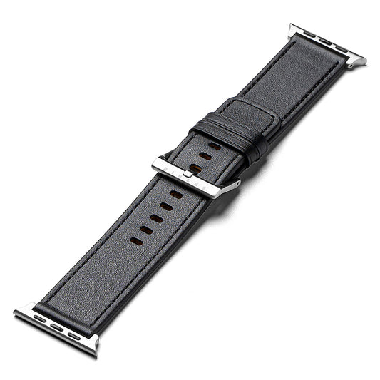 Bracelet Ringke Leather One pour Apple Watch 49mm / 46mm / 45mm / 44mm / 42mm Series, Noir