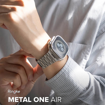 Bracelet Ringke Metal One Air pour Apple Watch 49mm / 46mm / 45mm / 44mm Series, Argenté