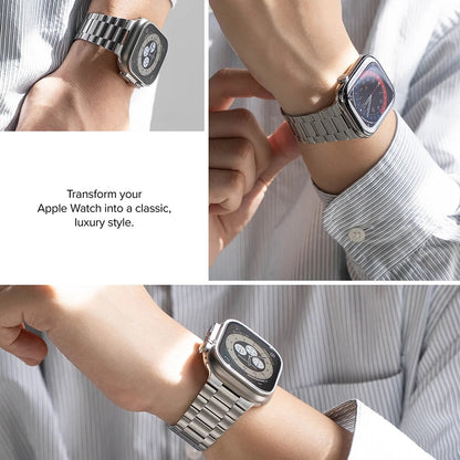 Bracelet Ringke Metal One Air pour Apple Watch 49mm / 46mm / 45mm / 44mm Series, Argenté