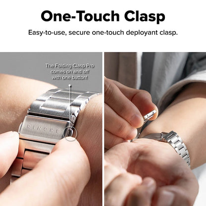 Bracelet Ringke Metal One Air pour Apple Watch 49mm / 46mm / 45mm / 44mm Series, Argenté