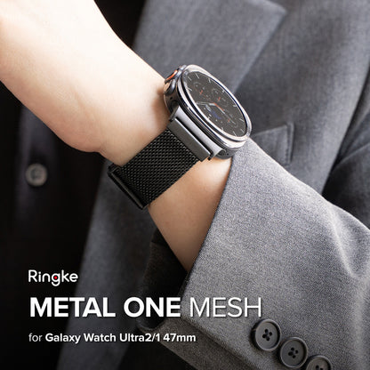 Ringke Metal One Mesh Band for Samsung Galaxy Watch Ultra2, Black