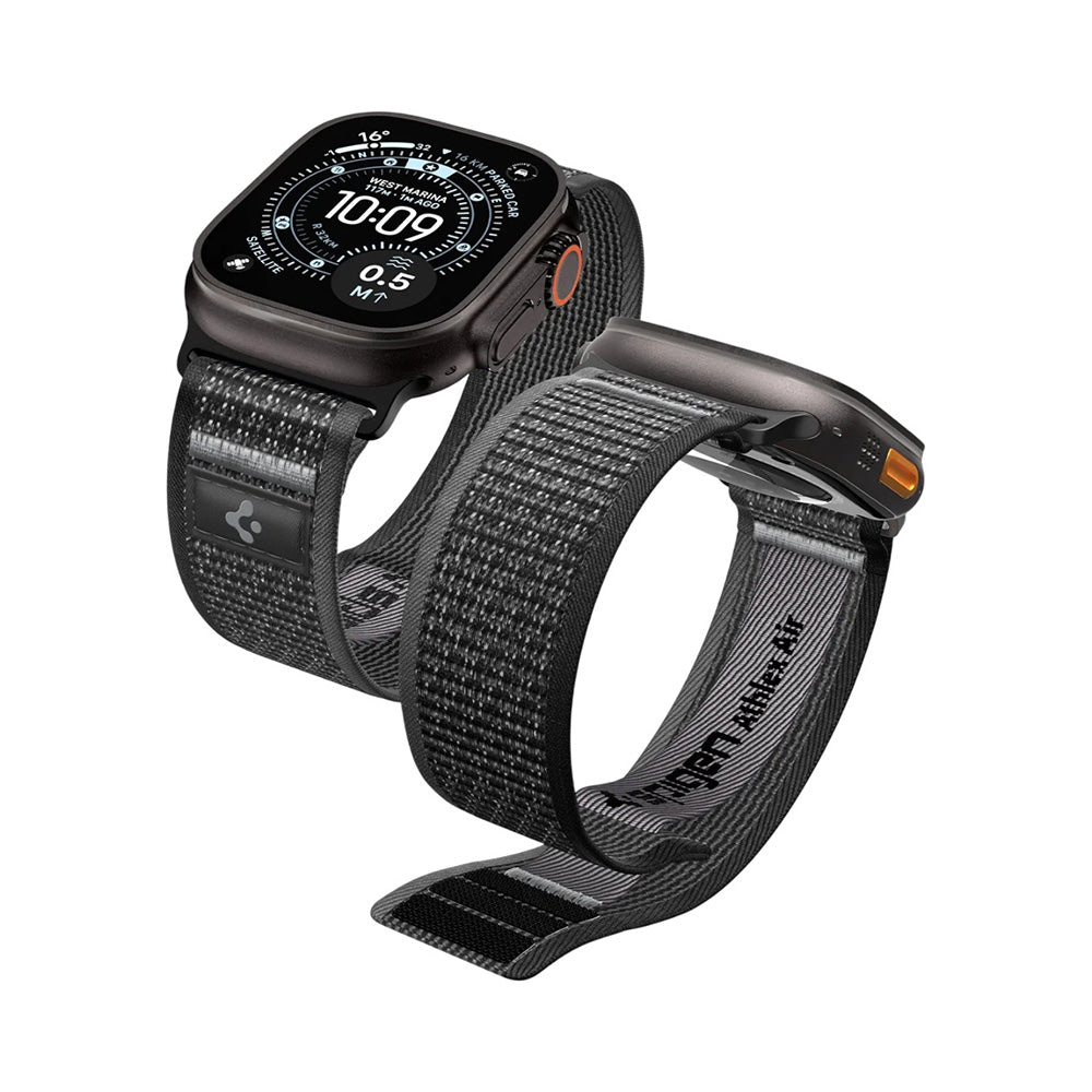 Bracelet Spigen Athlex Air 2 pour Apple Watch 49mm / 46mm / 45mm / 44mm Series, Gris AMP11113