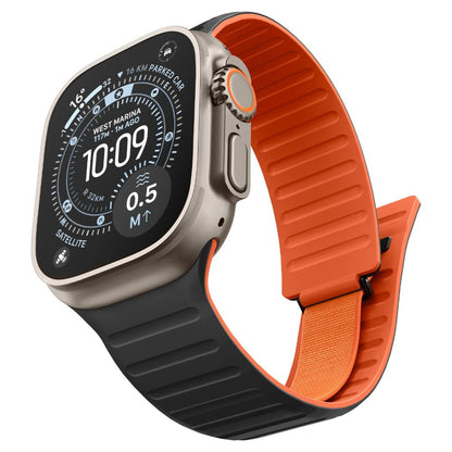 Bracelet Spigen Athlex Air M pour Apple Watch 49mm / 46mm / 45mm / 44mm Series, Noir Orange AMP11534
