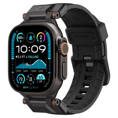 Bracelet Spigen DuraPro Armor pour Apple Watch 49mm / 46mm / 45mm / 44mm / 42mm Series, Noir AMP06065