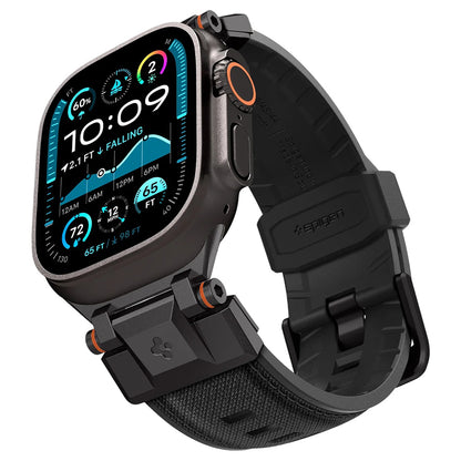 Bracelet Spigen DuraPro Armor pour Apple Watch 49mm / 46mm / 45mm / 44mm / 42mm Series, Noir AMP06065