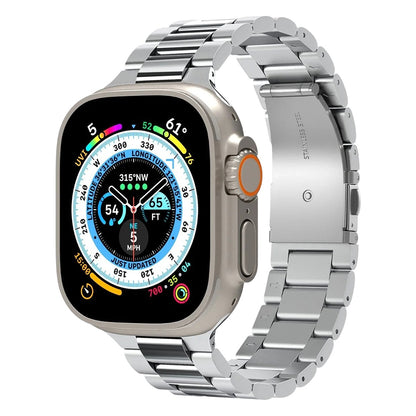 Bracelet Spigen Modern Fit 316L pour Apple Watch 49mm / 46mm / 45mm / 44mm / 42mm Series, Argenté AMP06356