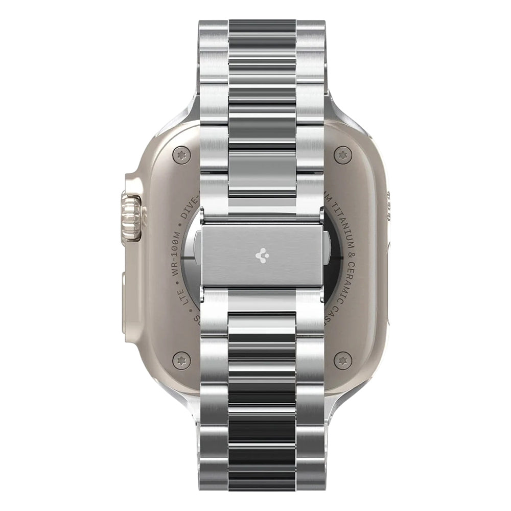Bracelet Spigen Modern Fit 316L pour Apple Watch 49mm / 46mm / 45mm / 44mm / 42mm Series, Argenté AMP06356