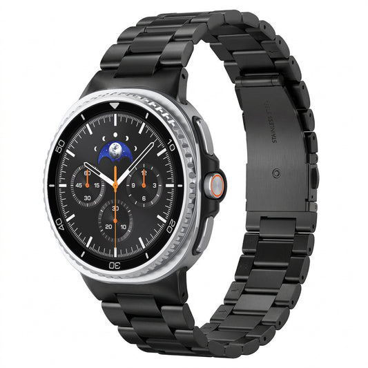 Bracelet Spigen Modern Fit 316L pour Samsung Galaxy Watch9 / Watch8 / Watch8 Classic Series, Noir AMP11608