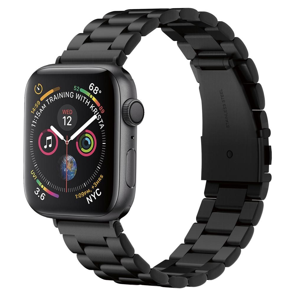 Bracelet Spigen Modern Fit pour Apple Watch 49mm / 46mm / 45mm / 44mm / 42mm Series, Noir