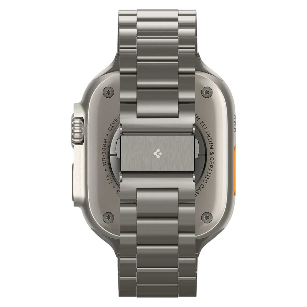 Bracelet Spigen Modern Fit Titanium pour Apple Watch Series 49 mm / 46 mm / 45 mm / 44 mm, gris AMP09105