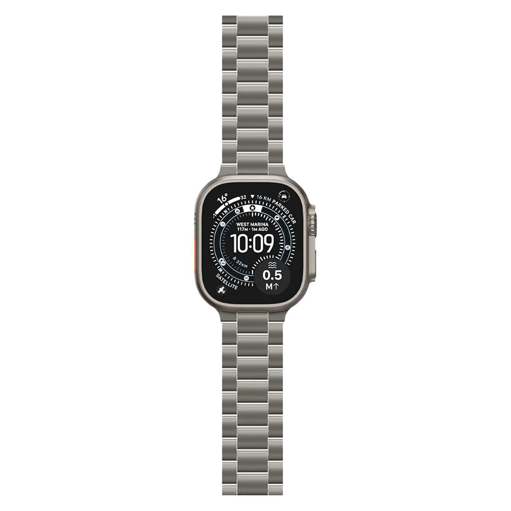 Bracelet Spigen Modern Fit Titanium pour Apple Watch Series 49 mm / 46 mm / 45 mm / 44 mm, gris AMP09105