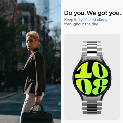 Bracelet Spigen Modern Fit pour Samsung Galaxy Watch6 44mm, Argenté