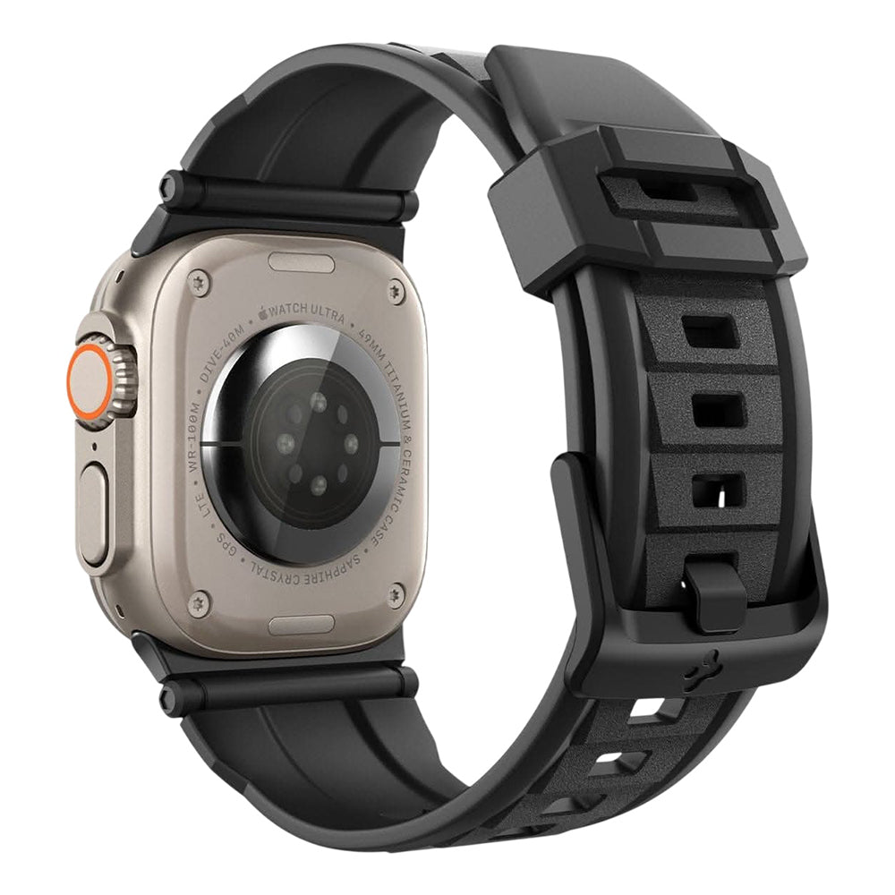 Spigen Rugged Band for Apple Watch 49mm / 46mm / 45mm / 44mm Series, Matte Black AMP02854