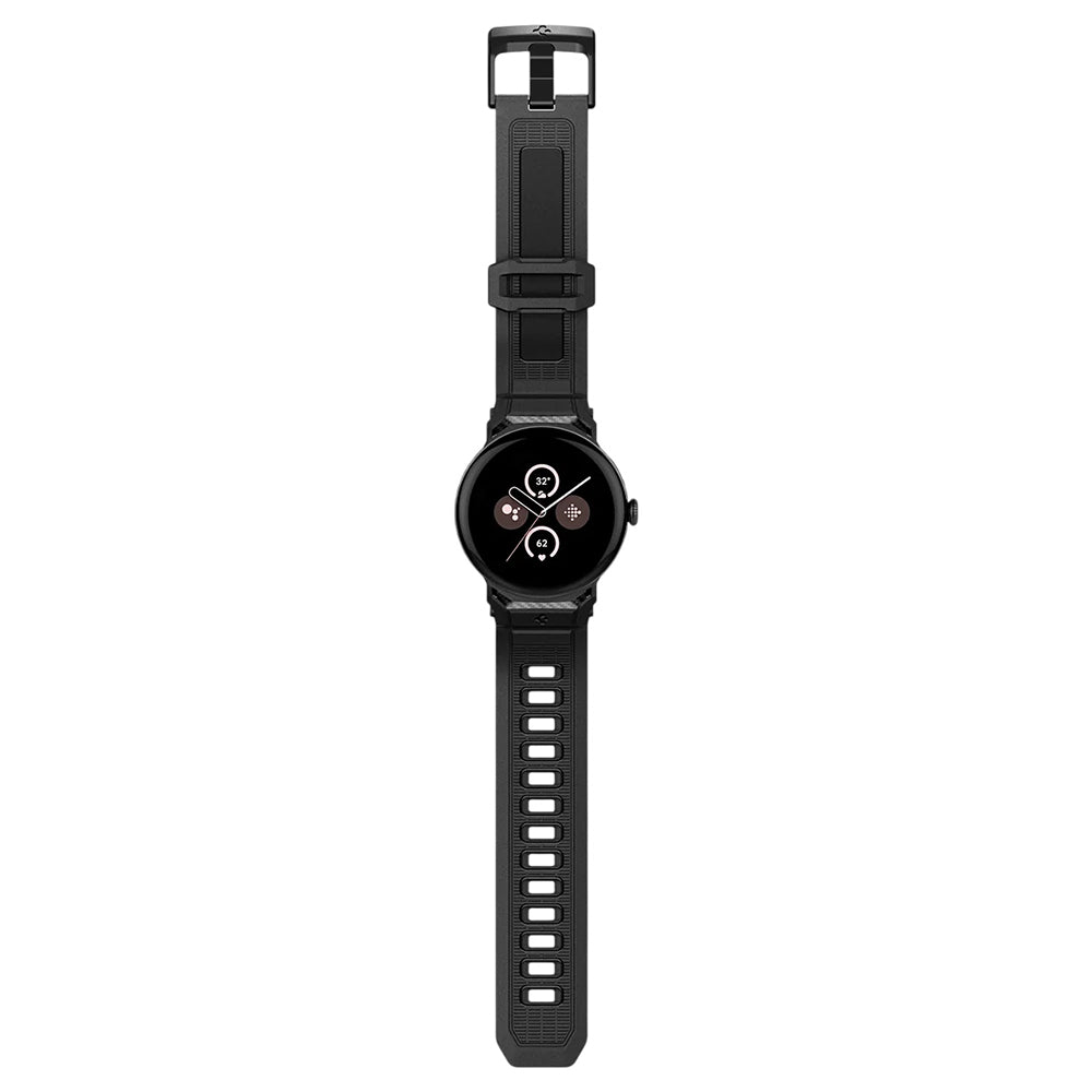Bracelet Spigen Rugged pour Google Pixel Watch 41mm Series, Noir AMP07556