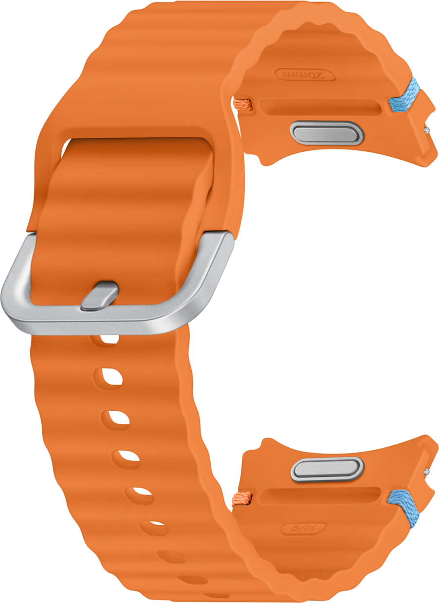 Bracelet sport pour Samsung Galaxy Watch7 / Watch FE / Watch6 / Watch5 / Watch4 Series, S/M, Orange ET-SNL30SOEGEU ET-SNL30SOEGEU