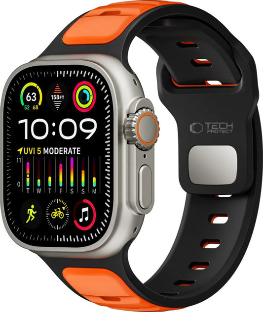 Tech-Protect Iconband Line Strap for Apple Watch 49mm / 46mm / 45mm / 44mm Series, Orange