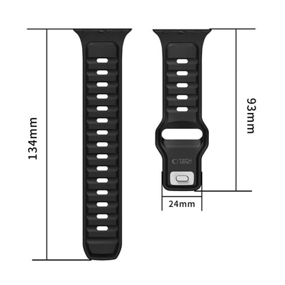Bracelet Tech-Protect Iconband Line pour Apple Watch 49mm / 46mm / 45mm / 44mm Series, Noir