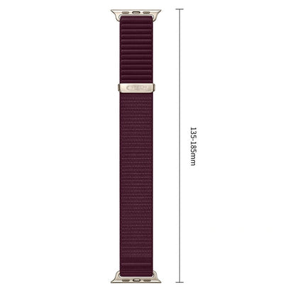 Bracelet Tech-Protect NylonLoop pour Apple Watch 49 mm / 46 mm / 45 mm / 44 mm Series, bordeaux
