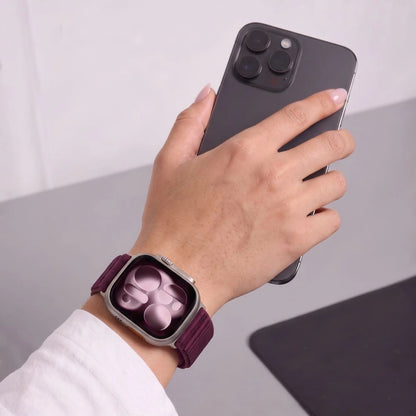 Bracelet Tech-Protect NylonLoop pour Apple Watch 49 mm / 46 mm / 45 mm / 44 mm Series, bordeaux
