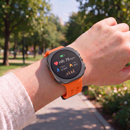 Bracelet Tech-Protect Silicone Air pour Samsung Galaxy Watch Ultra Series, Orange