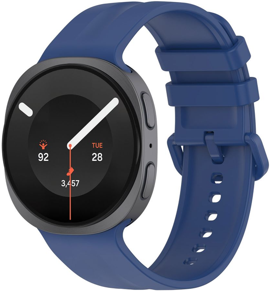 Bracelet Tech-Protect Silicone Evo pour Samsung Galaxy Watch9 / Watch8 / Watch8 Classic Series, Bleu marine
