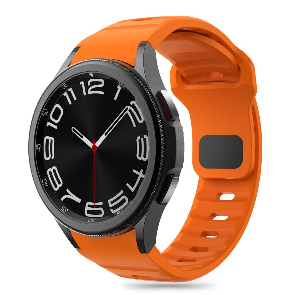 Tech-Protect Bracelet en silicone pour Samsung Galaxy Watch7 / Watch FE / Watch6 / Watch5 / Watch4 Series, Orange 