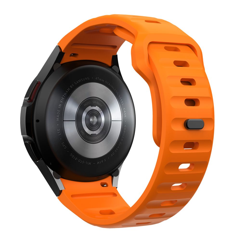 Tech-Protect Bracelet en silicone pour Samsung Galaxy Watch7 / Watch FE / Watch6 / Watch5 / Watch4 Series, Orange 