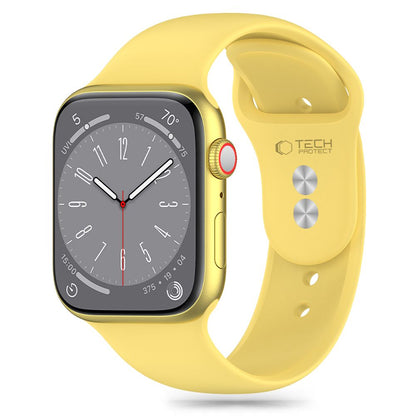 Tech-Protect Bracelet en silicone pour Apple Watch 41mm / 40mm / 38mm Series, jaune 