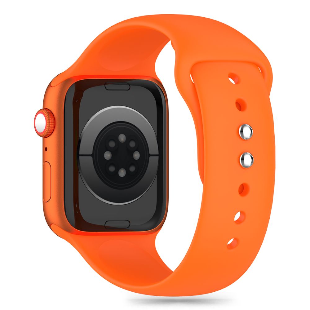 Tech-Protect Bracelet en silicone pour Apple Watch 49mm / 45mm / 44mm / 42mm Series, Orange 