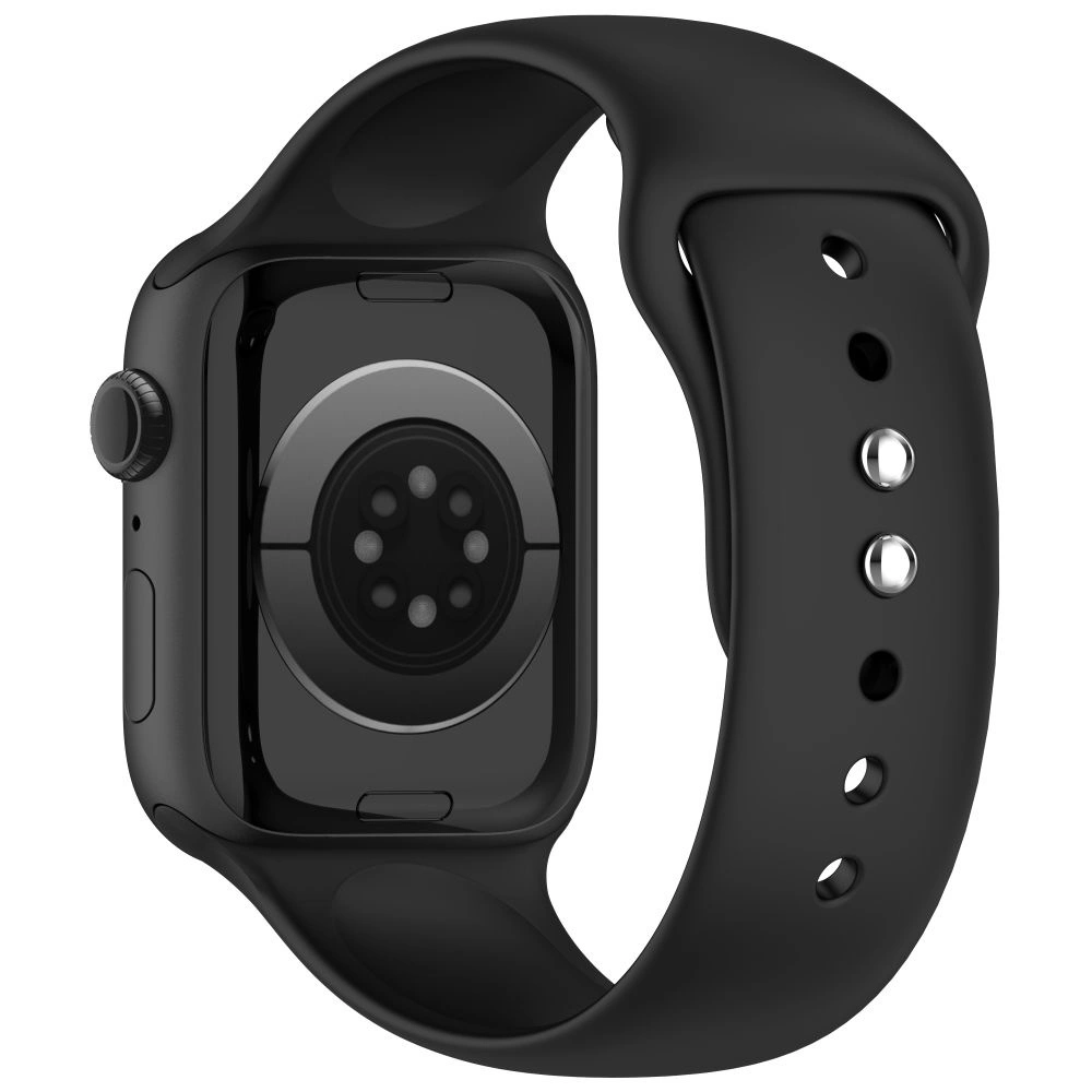 Tech-Protect Silicone Strap for Apple Watch 49mm / 46mm / 45mm / 44mm Series, Black