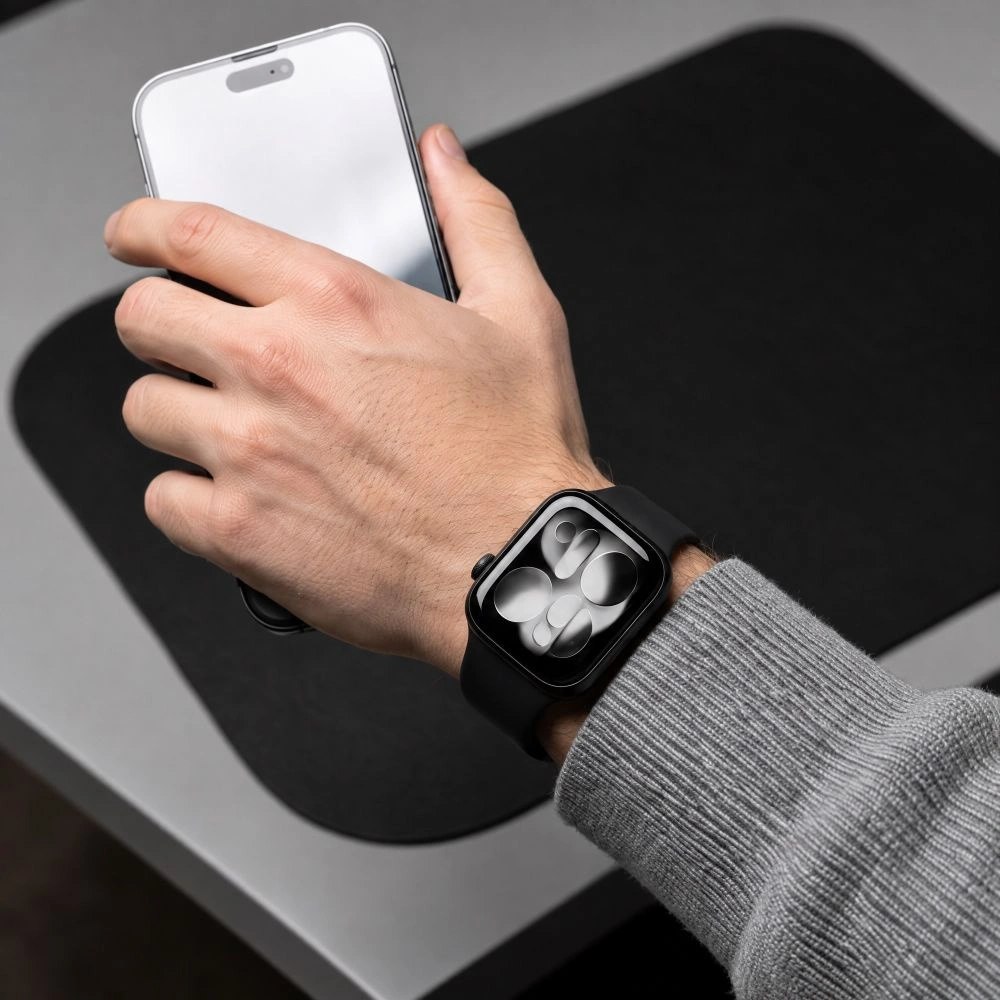 Tech-Protect Silicone Strap for Apple Watch 49mm / 46mm / 45mm / 44mm Series, Black