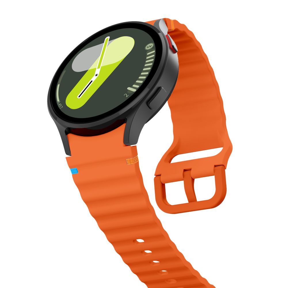 Tech-Protect - Bracelet sport en silicone pour Samsung Galaxy Watch7 / Watch FE / Watch6 / Watch5 / Watch4 Series, orange 