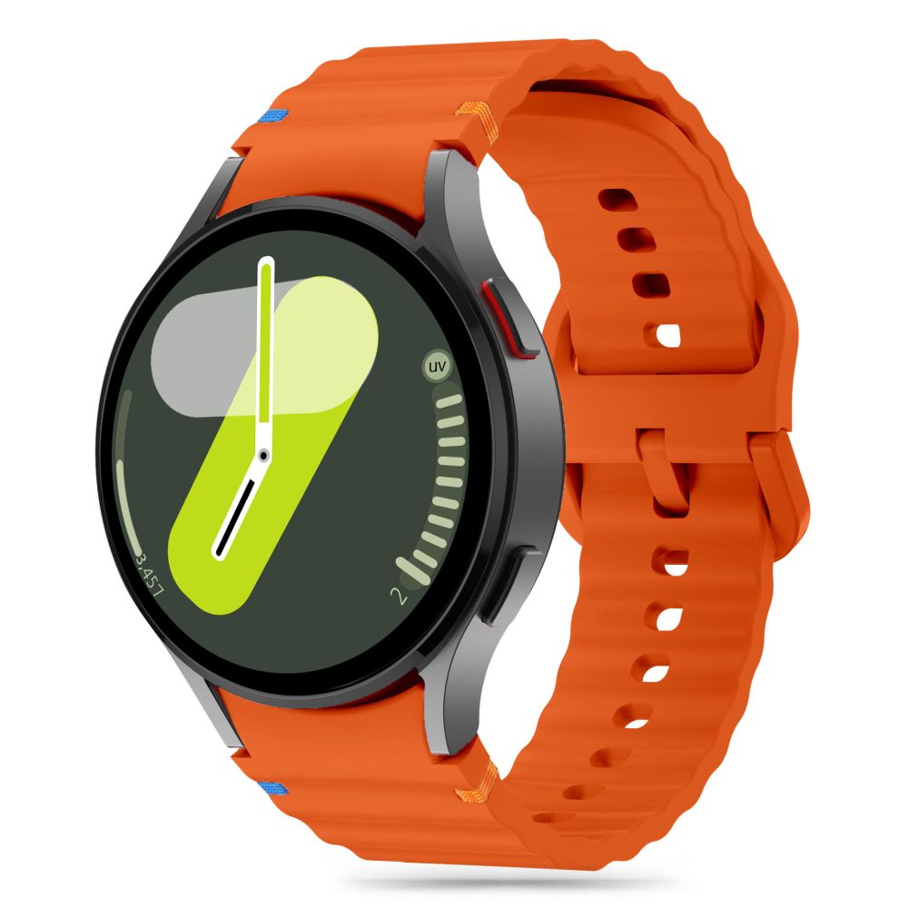 Tech-Protect - Bracelet sport en silicone pour Samsung Galaxy Watch7 / Watch FE / Watch6 / Watch5 / Watch4 Series, orange 