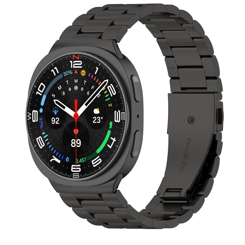 Bracelet Tech-Protect Stainless pour Samsung Galaxy Watch8 / Watch8 Classic Series, Noir