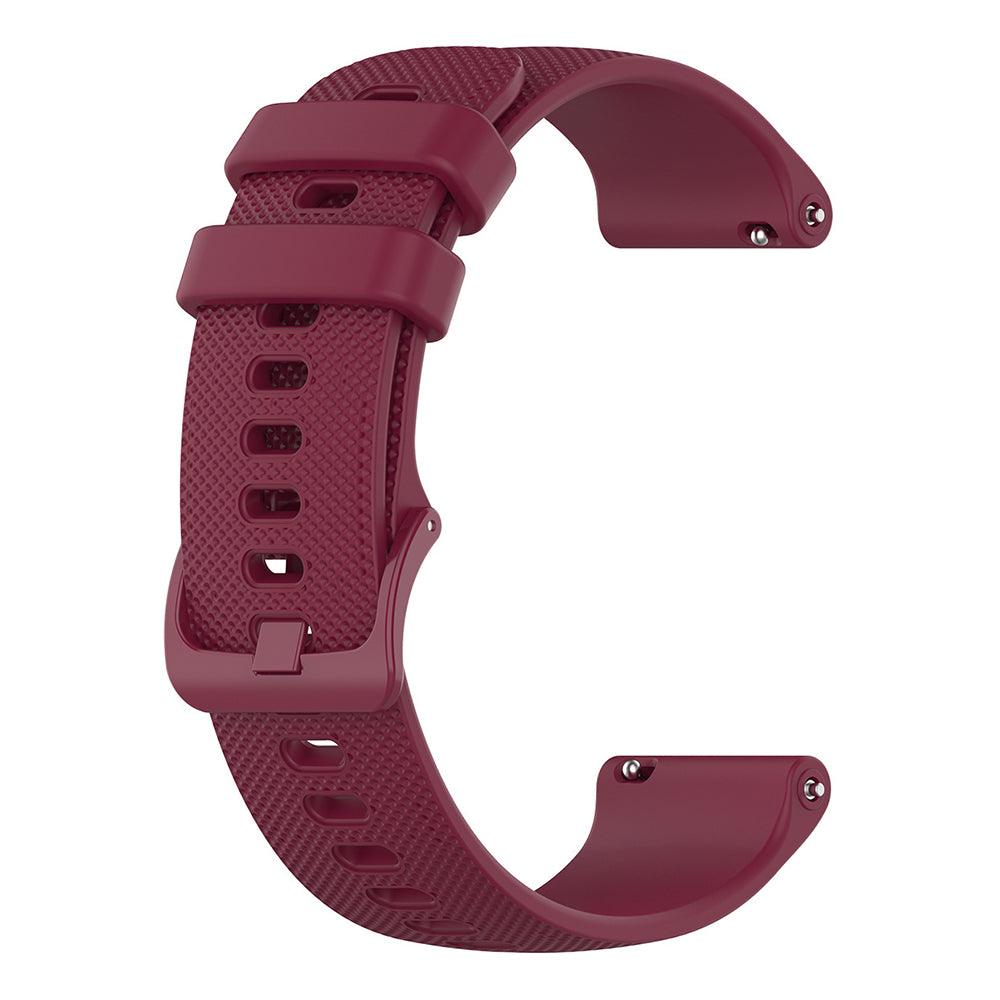 Techsuit W006 Strap for Huawei Watch / Garmin Watch Series, 18mm, Burgundy