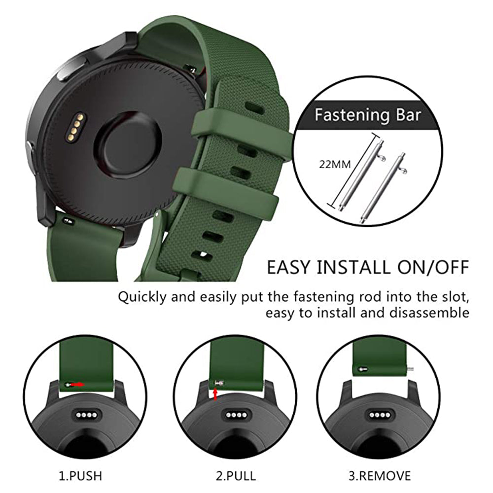 Techsuit W006 Strap for Samsung Galaxy Watch / Huawei Watch Series, 22mm, Green