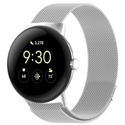 Bracelet Techsuit W009 pour Google Pixel Watch 4 45mm, Argenté