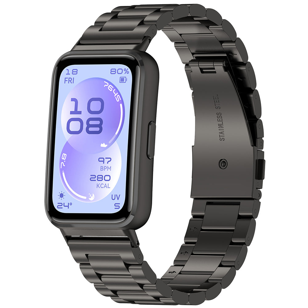 Bracelet Techsuit W010 pour Huawei Band 11 / 11 Pro, Noir