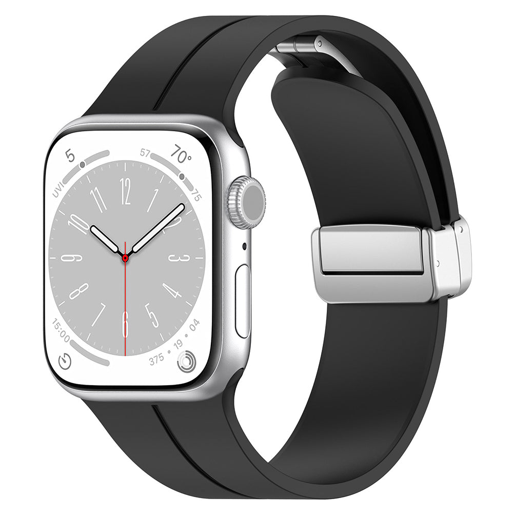 Bracelet Techsuit W011 pour Apple Watch 49mm / 46mm / 45mm / 44mm / 42mm Series, Noir