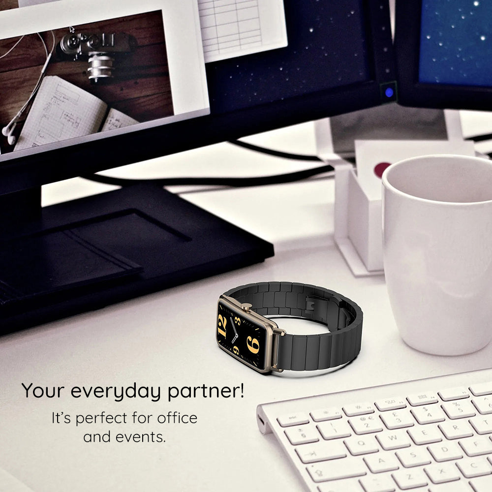 Techsuit W012 Strap for Apple Watch 49mm / 46mm / 45mm / 44mm / 42mm Series, Silver
