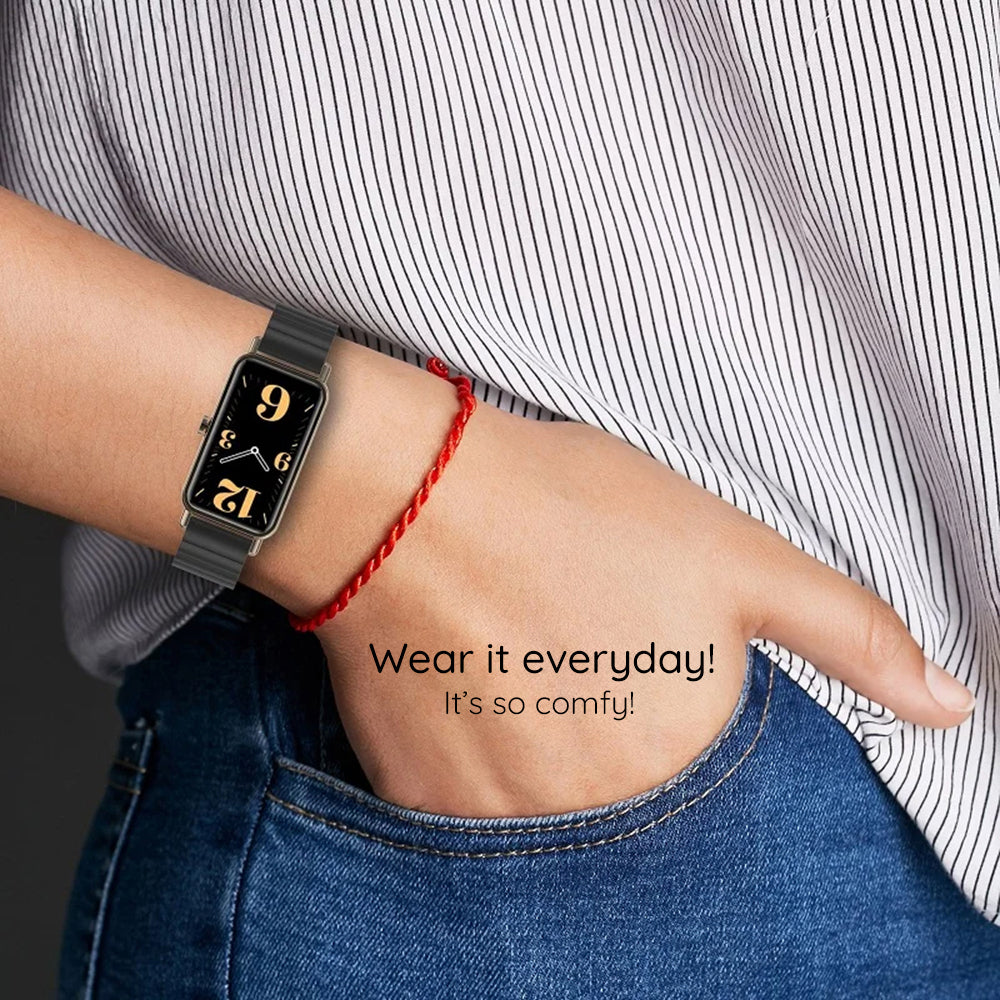 Bracelet Techsuit W012 pour Garmin Watch Fenix Series, 26mm, Noir