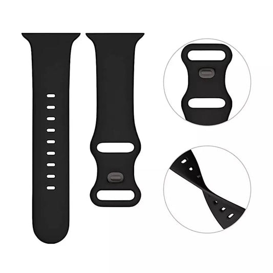 Bracelet Techsuit W031 pour Apple Watch 42mm / 41mm / 40mm / 38mm Series, Rose Pâle