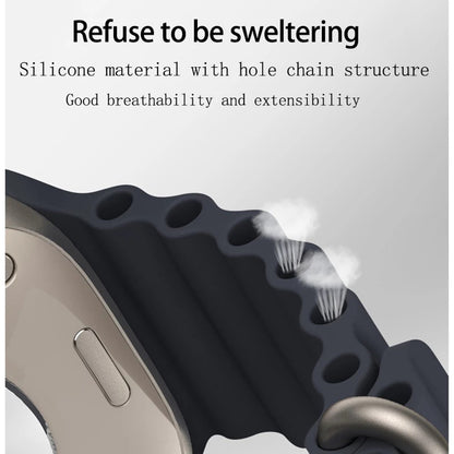 Bracelet Techsuit W038 pour Apple Watch 49mm / 46mm / 45mm / 44mm / 42mm Series, Bleu