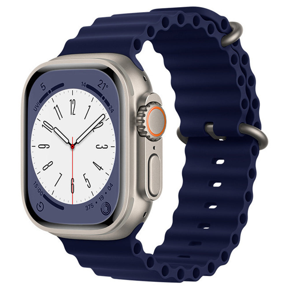 Bracelet Techsuit W038 pour Apple Watch 49mm / 46mm / 45mm / 44mm / 42mm Series, Bleu marine