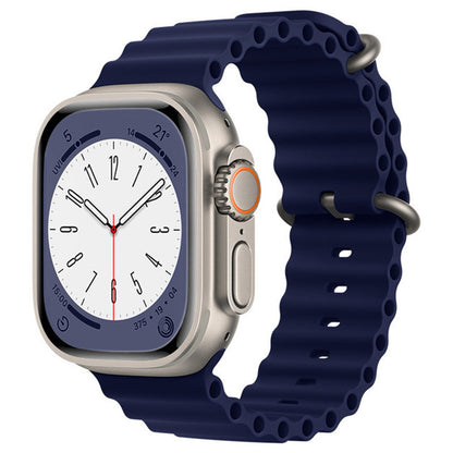 Bracelet Techsuit W038 pour Apple Watch 49mm / 46mm / 45mm / 44mm / 42mm Series, Bleu marine