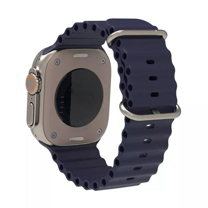 Bracelet Techsuit W038 pour Apple Watch 49mm / 46mm / 45mm / 44mm / 42mm Series, Bleu marine