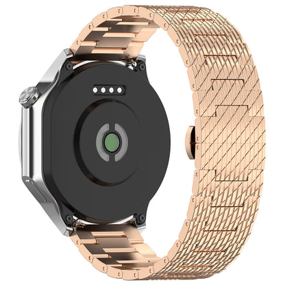 Bracelet Techsuit W052 pour Huawei Watch / Xiaomi Watch Series, 22mm, Rose Doré